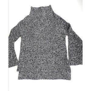 ‎American Rag Sweater Top Small Black White Cowl